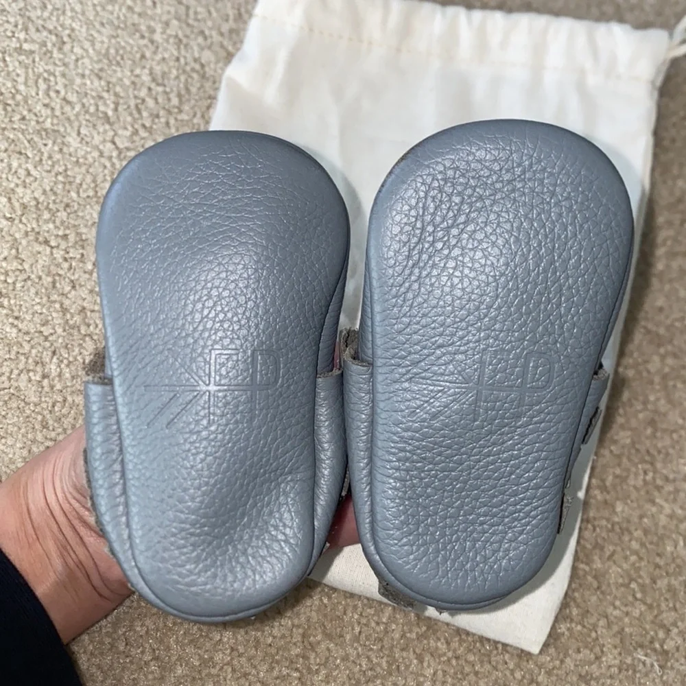 Freshly Picked baby grey moccasin